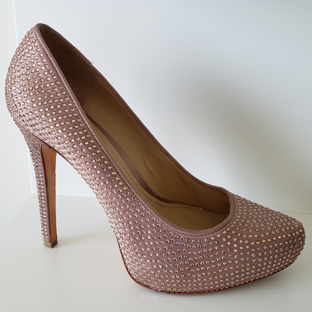 Report Signature Parker 3 Nude Platform Pumps Size 9